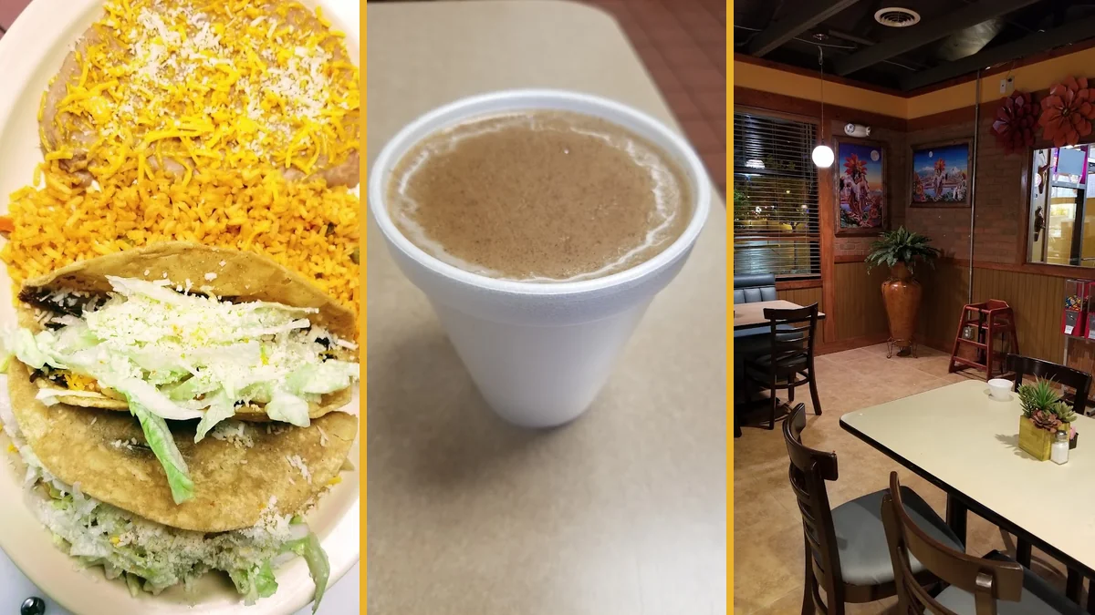 Tacos and sides arranged for dine-in